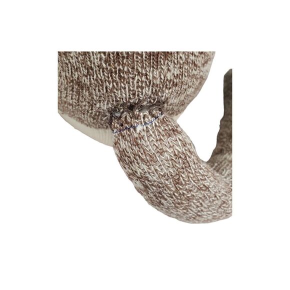 Sock Monkey Plush Green Pom Poms Colorful Easter Spring Stuffed Toy 18" Fun - Picture 8 of 10